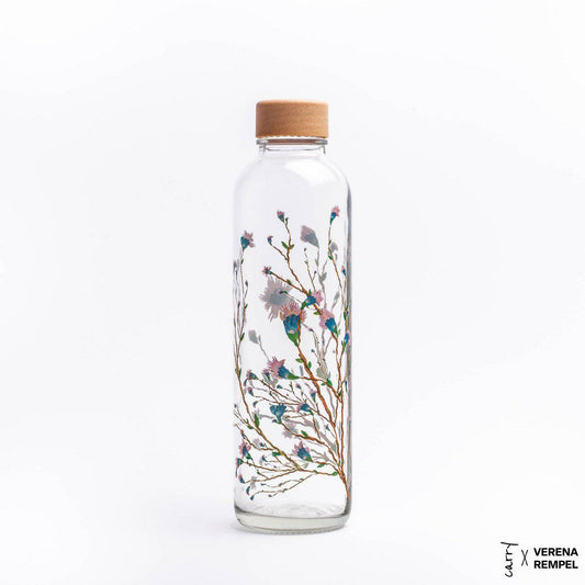 CARRY Bottle HANAMI 0,7 l Glasflasche - designed by der Künstlerin Verena Rempel - HOLE-X-WORLD