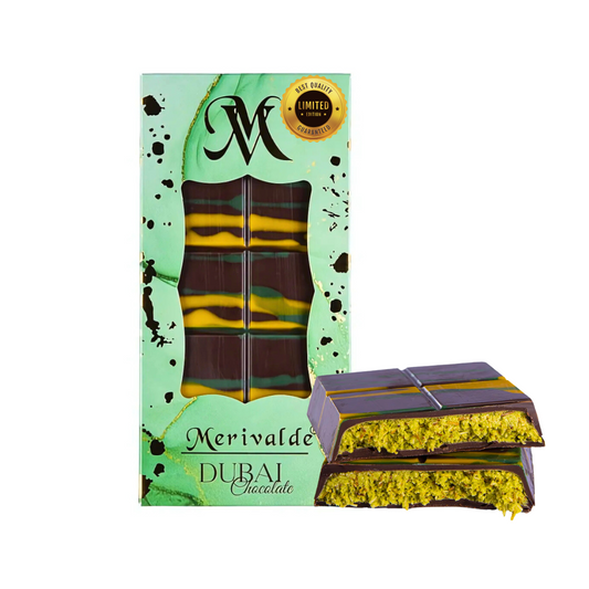 Merivalde Premium Dubai Schokolade - Limited Dark Edition - 200g