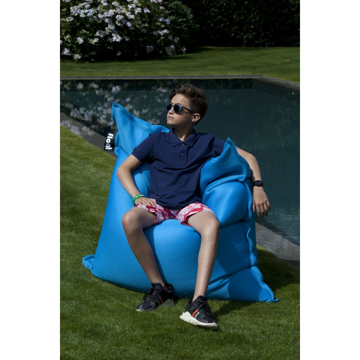 FLOAT BEAN BAG SCHWIMMBAD - türkis - HOLE-X-WORLD