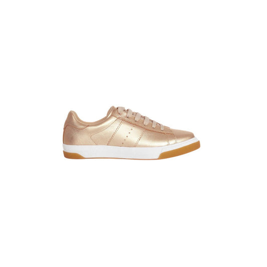 Ledersneaker für Damen – Metallic-Gold und Silber