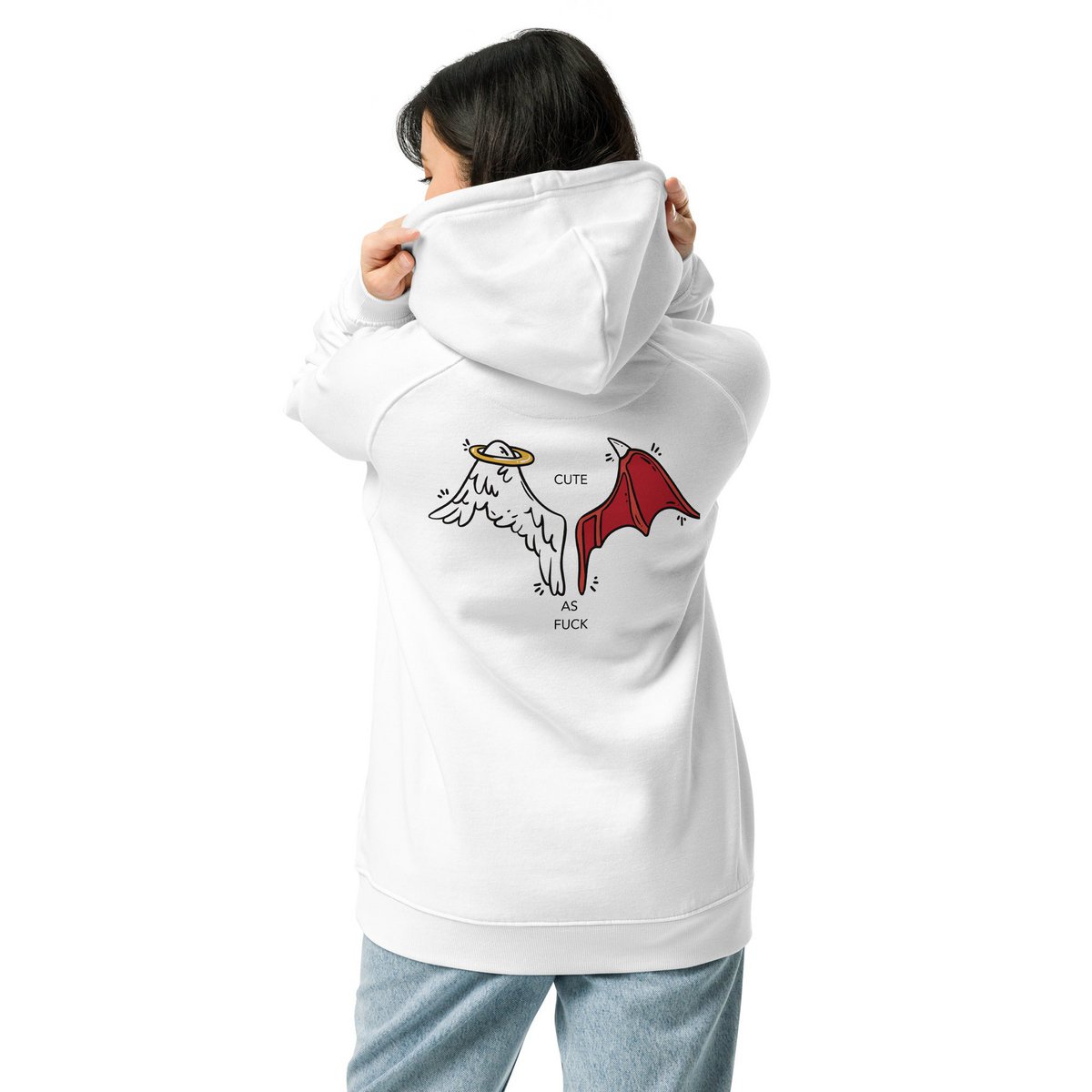 030 Hauptstadtliebe Berlin - Angle & Devil Unisex Bio-Raglan - Hoodie