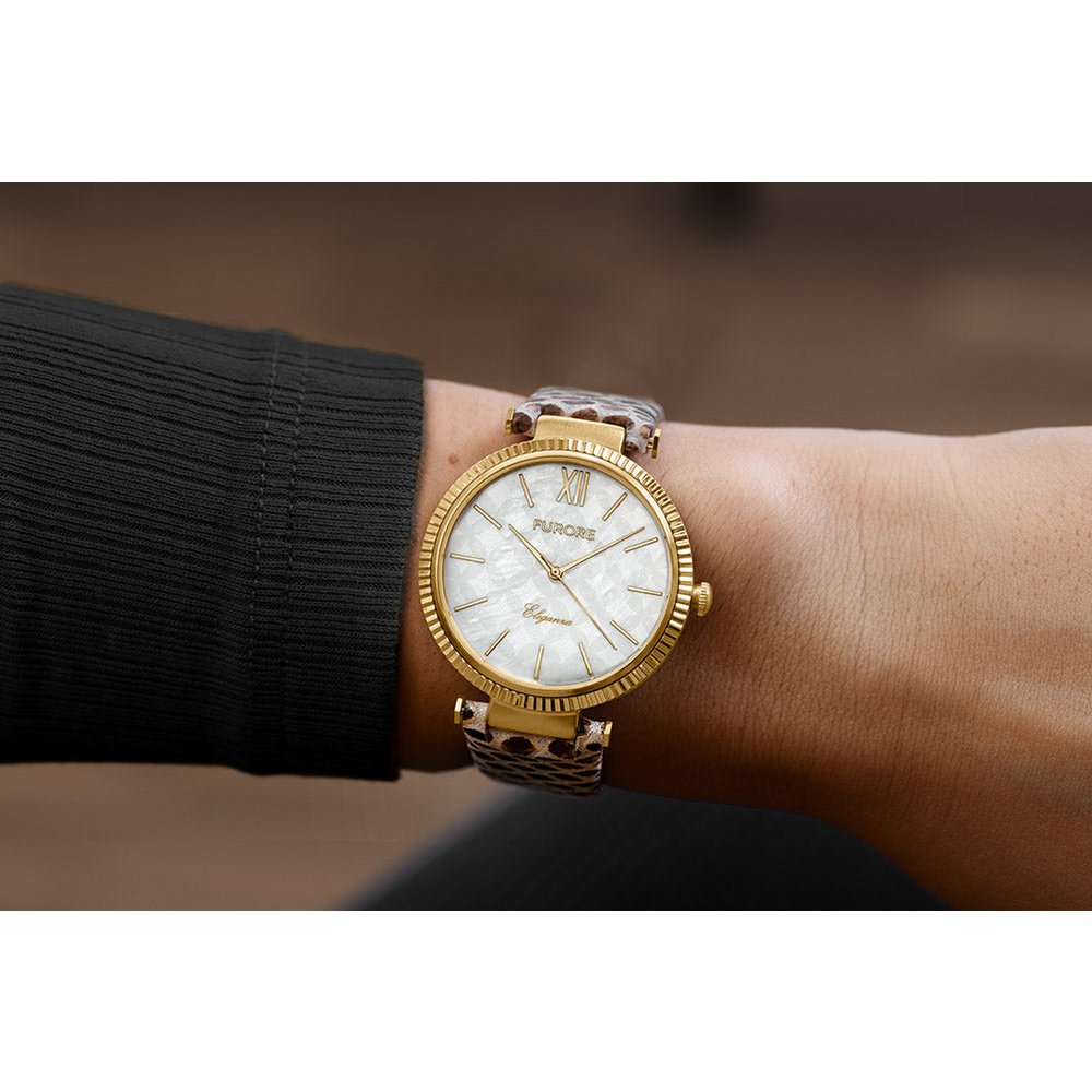 Eleganza Uhr Goldfarbe