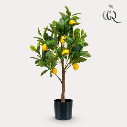 Künstliche Pflanze - Citrus Limonia - Zitronenbaum - 75 cm - HOLE-X-WORLD