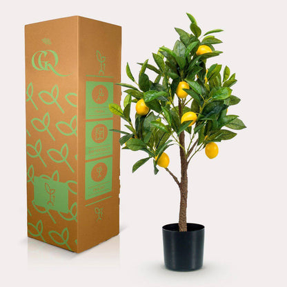 Künstliche Pflanze - Citrus Limonia - Zitronenbaum - 75 cm - HOLE-X-WORLD