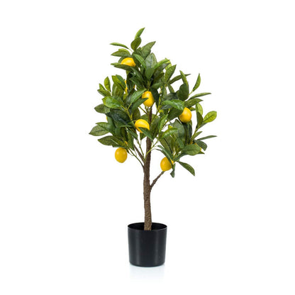 Künstliche Pflanze - Citrus Limonia - Zitronenbaum - 75 cm - HOLE-X-WORLD