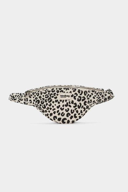 Hindbag Sasha Leopard Ecru Bauchtasche. - Vorderansicht