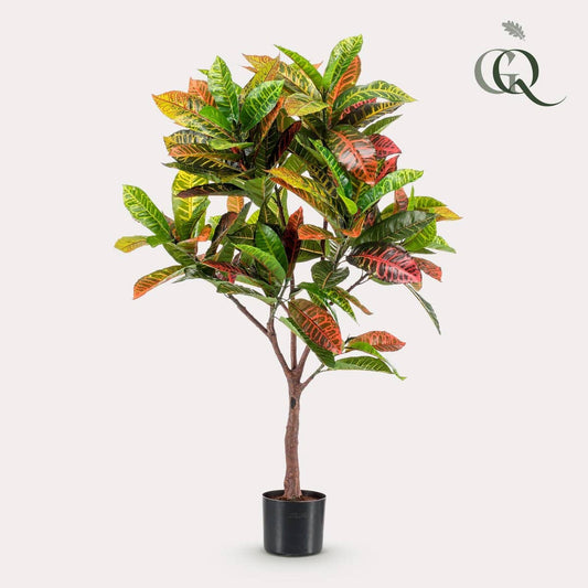 Künstliche Pflanze - Croton Codiaeum - Wonderbush - 120 cm - HOLE-X-WORLD