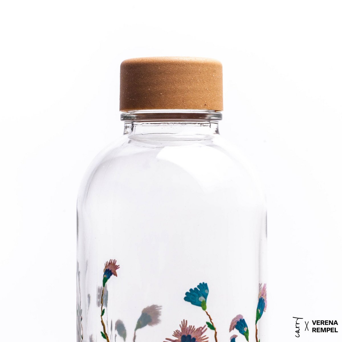 CARRY Bottle HANAMI 1,0 l Glasflasche - Blüten betrachten