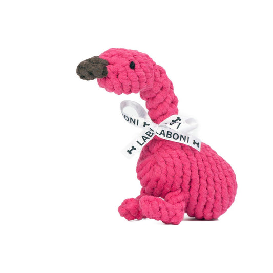 Franzi Flamingo Rope Toy - Dog Pink 22x7x10 cm