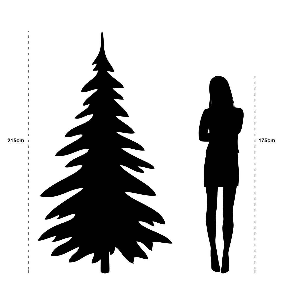 Vancouver Künstlicher Weihnachtsbaum – H215 x Ø145 cm – Grün