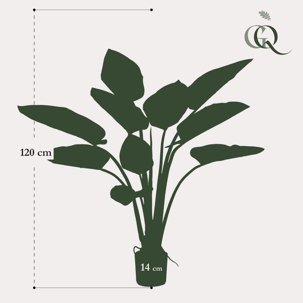 Künstliche Pflanze - Philodendron - 120 cm