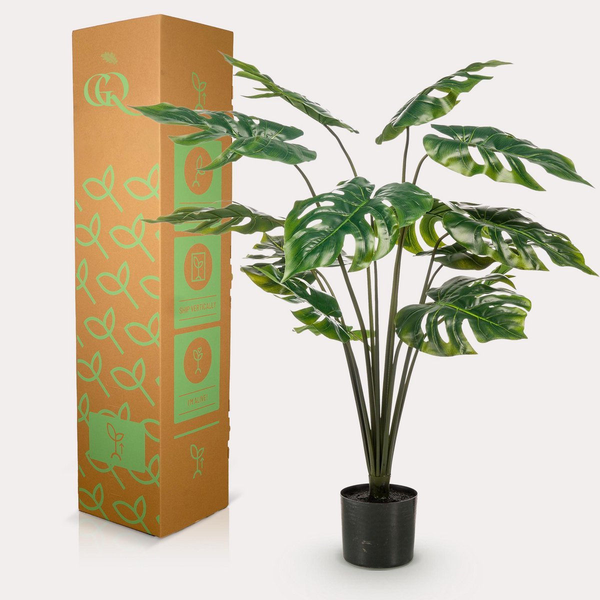 Monstera Deliciosa - Kunstpflanze - 80 cm