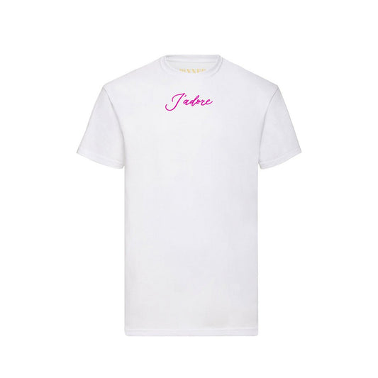 T-Shirt aus rosa Samt Jadore