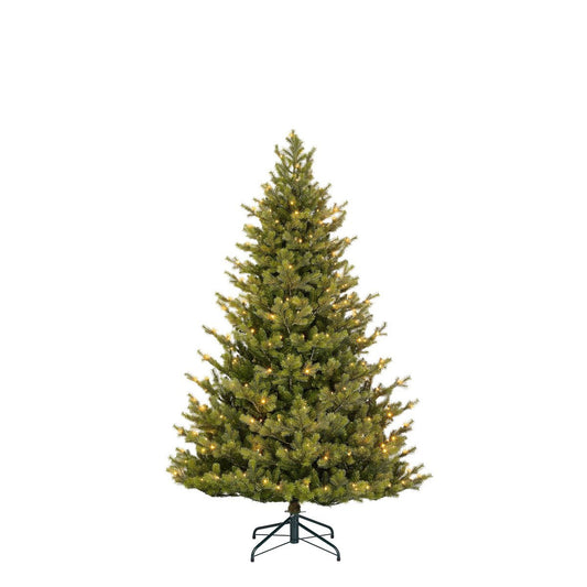 Clive Künstlicher Weihnachtsbaum mit LED-Beleuchtung – H185 x Ø130 cm – Grün - HOLE-X-WORLD