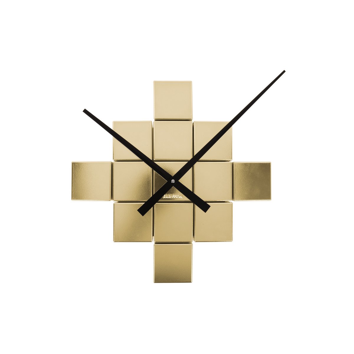 DIY Cubic Wanduhr in Beige von Karlsson – Kreative Wanduhr für individuelle Designs, 40 cm Durchmesser - HOLE-X-WORLD