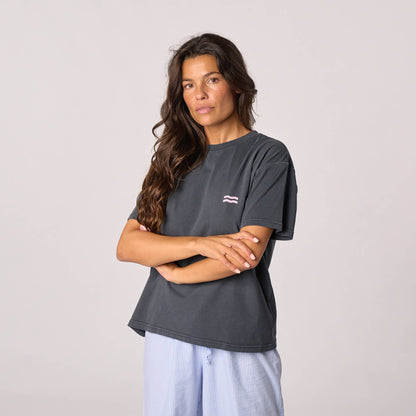 Damen T-Shirt Bio-Baumwolle Schwarz Größe M – BILLYBELT