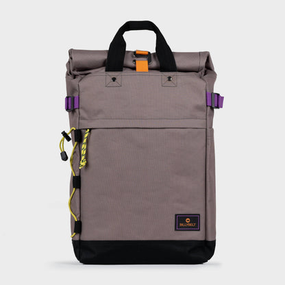 Roll-Top Rucksack aus 100% recyceltem Polyester - Taupe