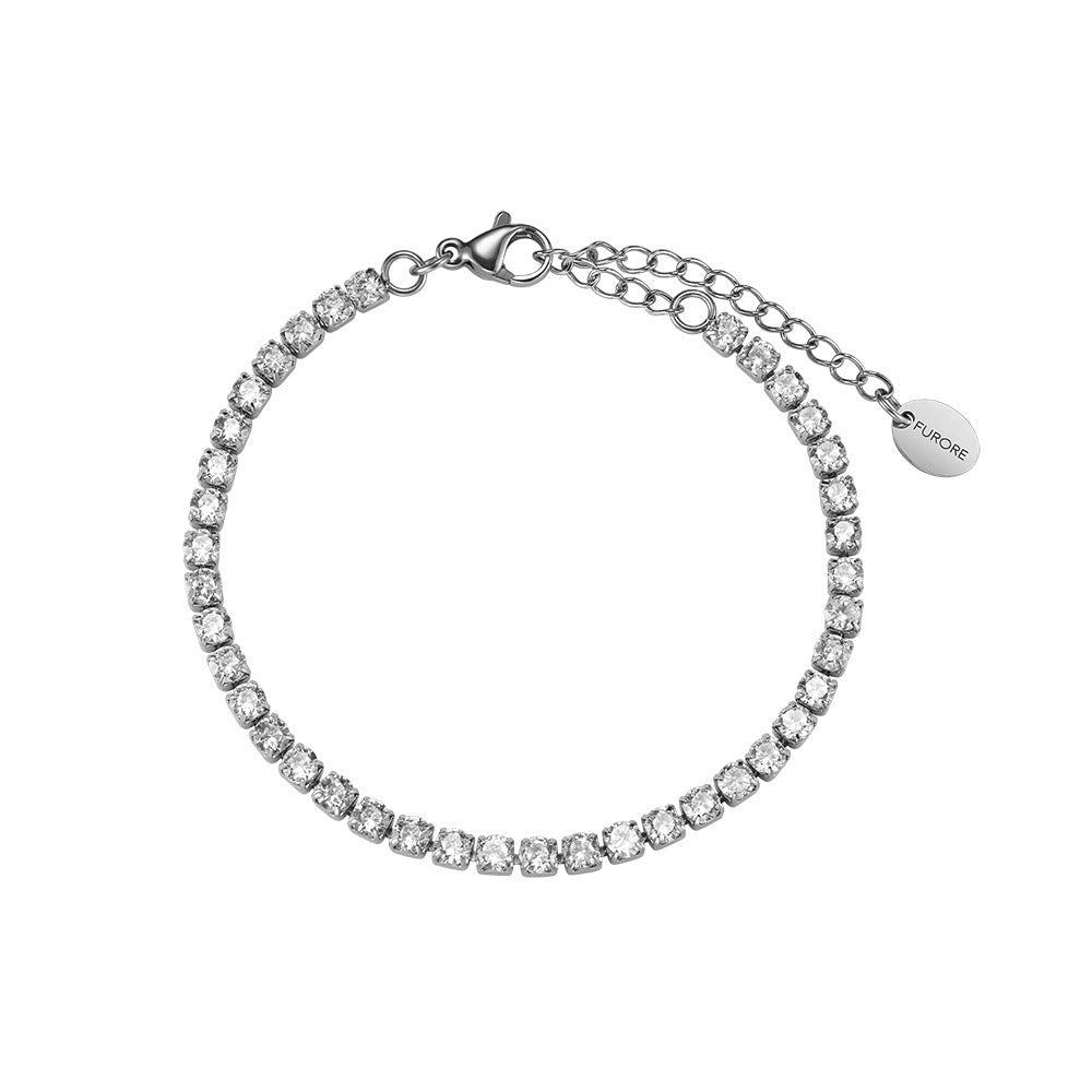 Exklusives Geschenkset: Brilliance Armbanduhr und passendes Silber-Edelstahlarmband – Furore Kollektion