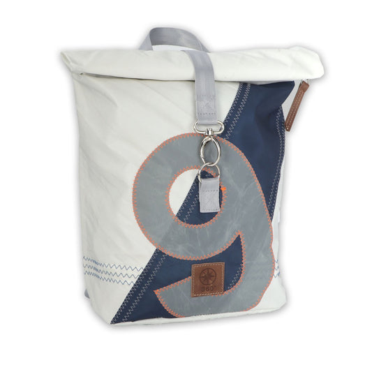 Wickeltop Rucksack "Möwe" mit Segelnummer