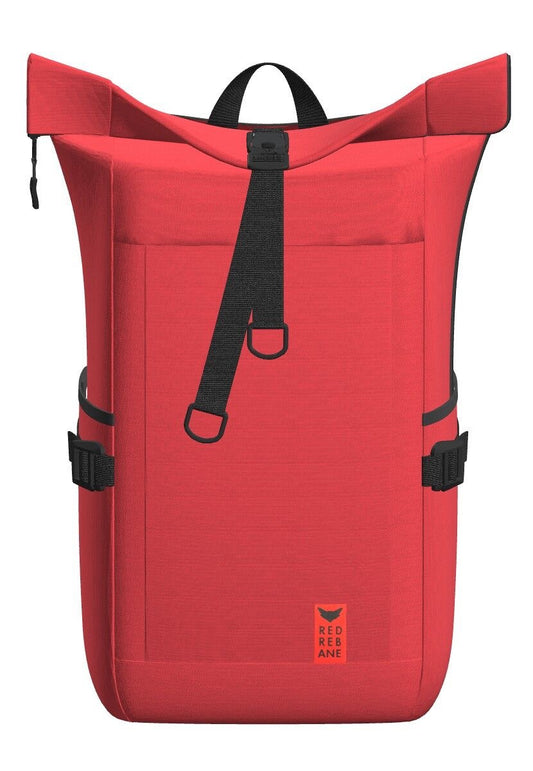 RED REBANE Purist Plus Rucksack + Fahrradtasche in einem | rot