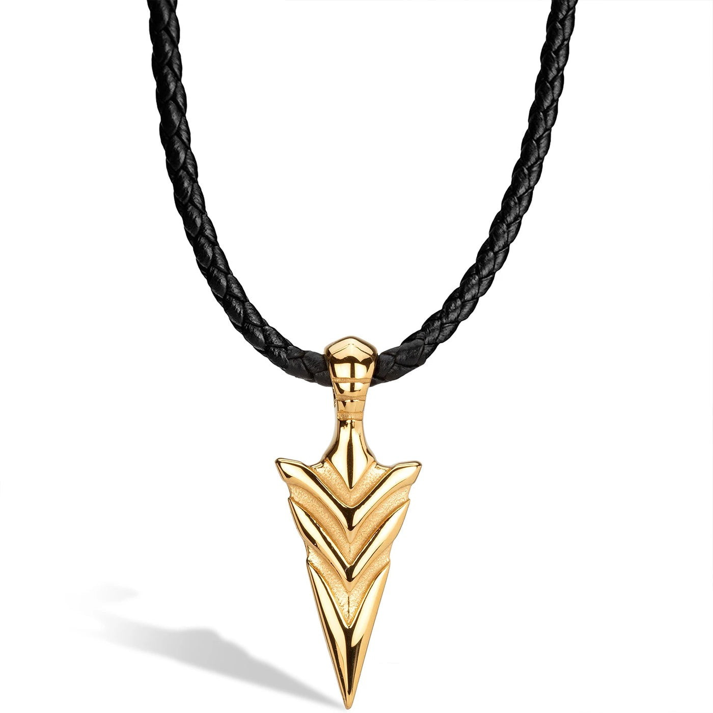 Lederhalskette "Arrow" - die elegante Lederhalskette, perfekt für jedes Outfit - GOLD