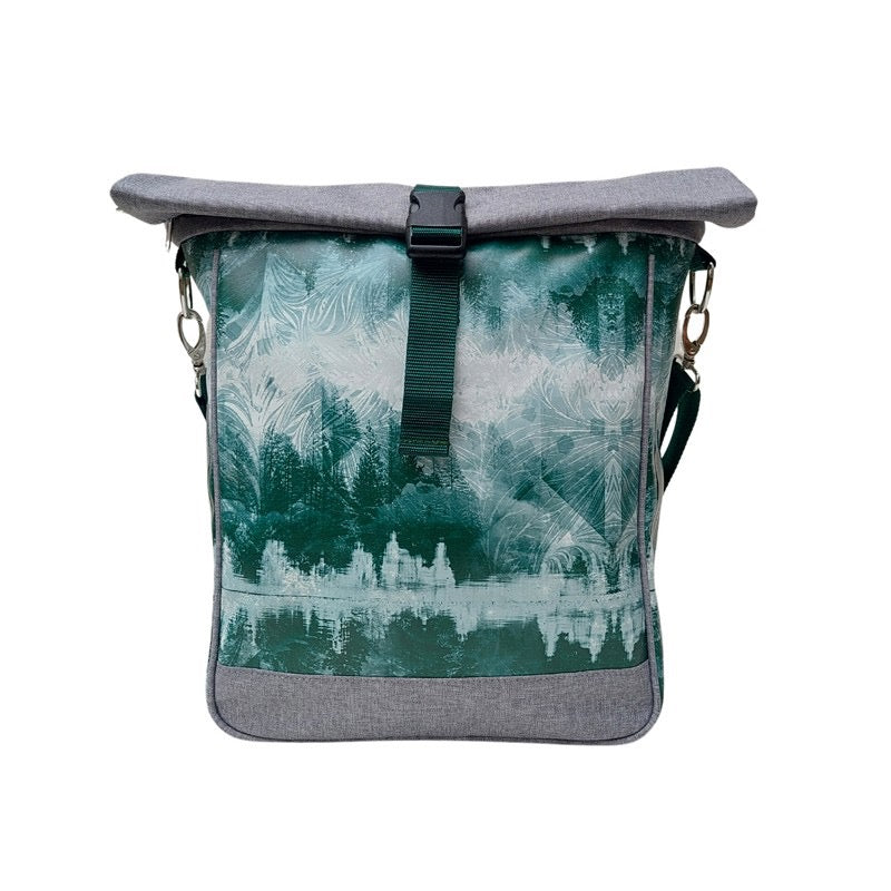 IKURI Fahrradtasche Pinos – einseitig, wasserdicht, 13–21 l, Klickfix, handgefertigt