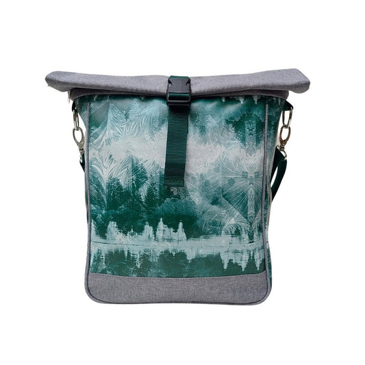 IKURI Fahrradtasche Pinos – einseitig, wasserdicht, 13–21 l, Klickfix, handgefertigt