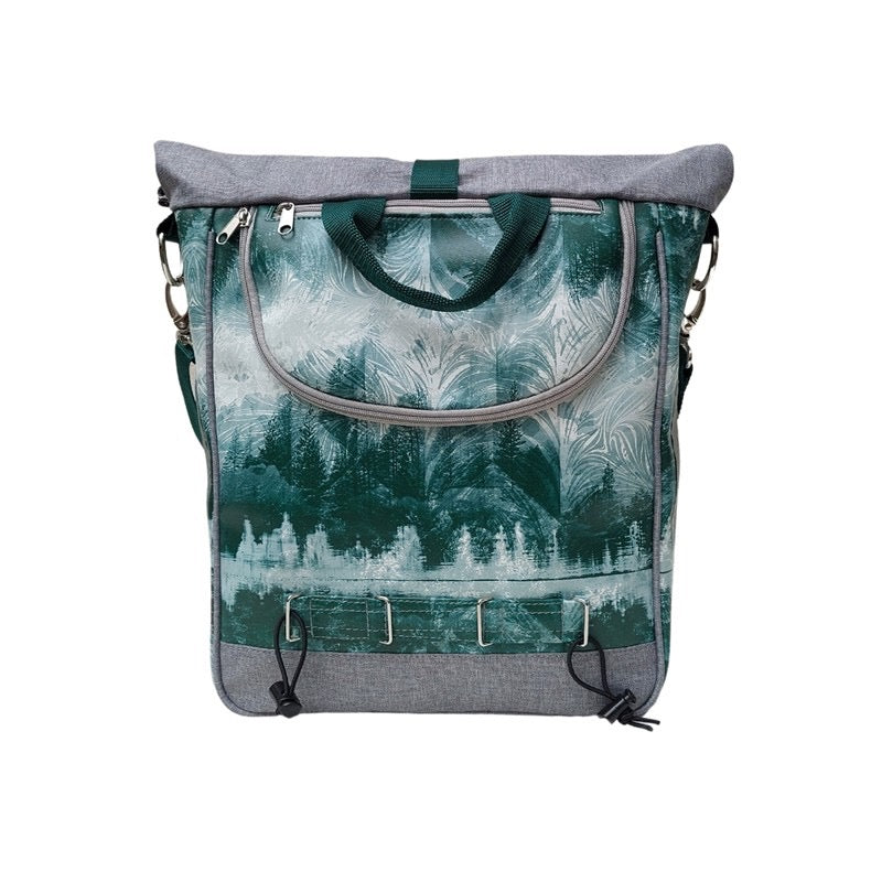 IKURI Fahrradtasche Pinos – einseitig, wasserdicht, 13–21 l, Klickfix, handgefertigt