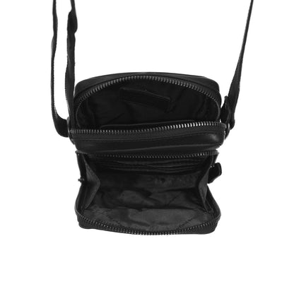 Leder Handytasche Schwarz Hamilton - Ansicht Innen