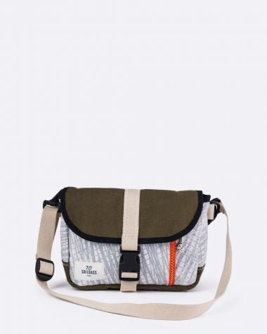 Lenkertasche Scooty Khaki und orange