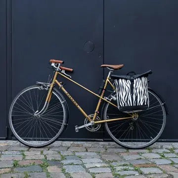 Kombi Fahrradtasche/Rucksack Zebra