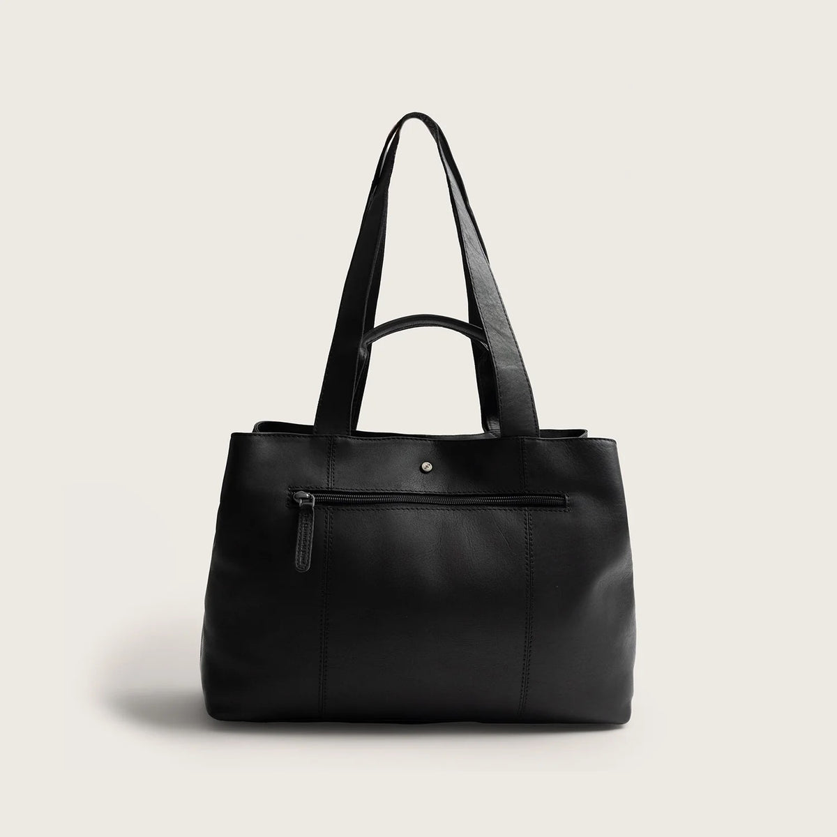 The Chesterfield Brand Gail Ledershopper in Schwarz aus Wax Pull Up Leder