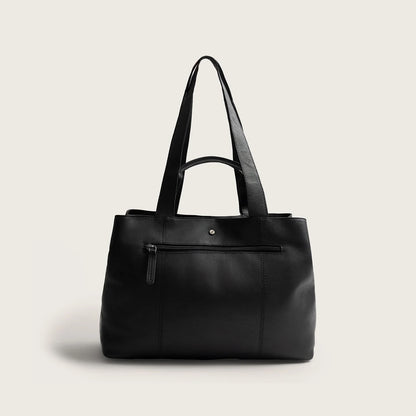 The Chesterfield Brand Gail Ledershopper in Schwarz aus Wax Pull Up Leder