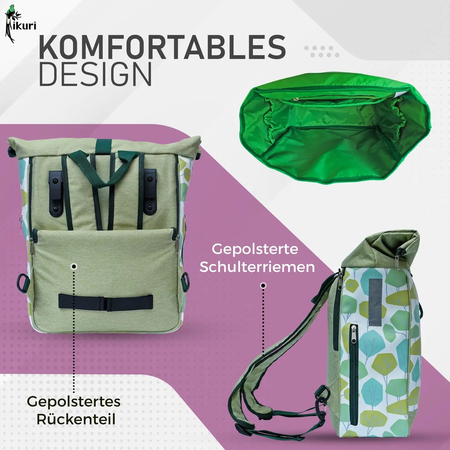 Kombi Fahrradtasche/Rucksack Bosque