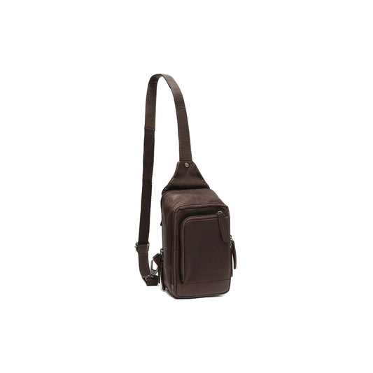 Leder Crossbody Riga Braun – The Chesterfield Brand | Frontansicht schräg freistehend