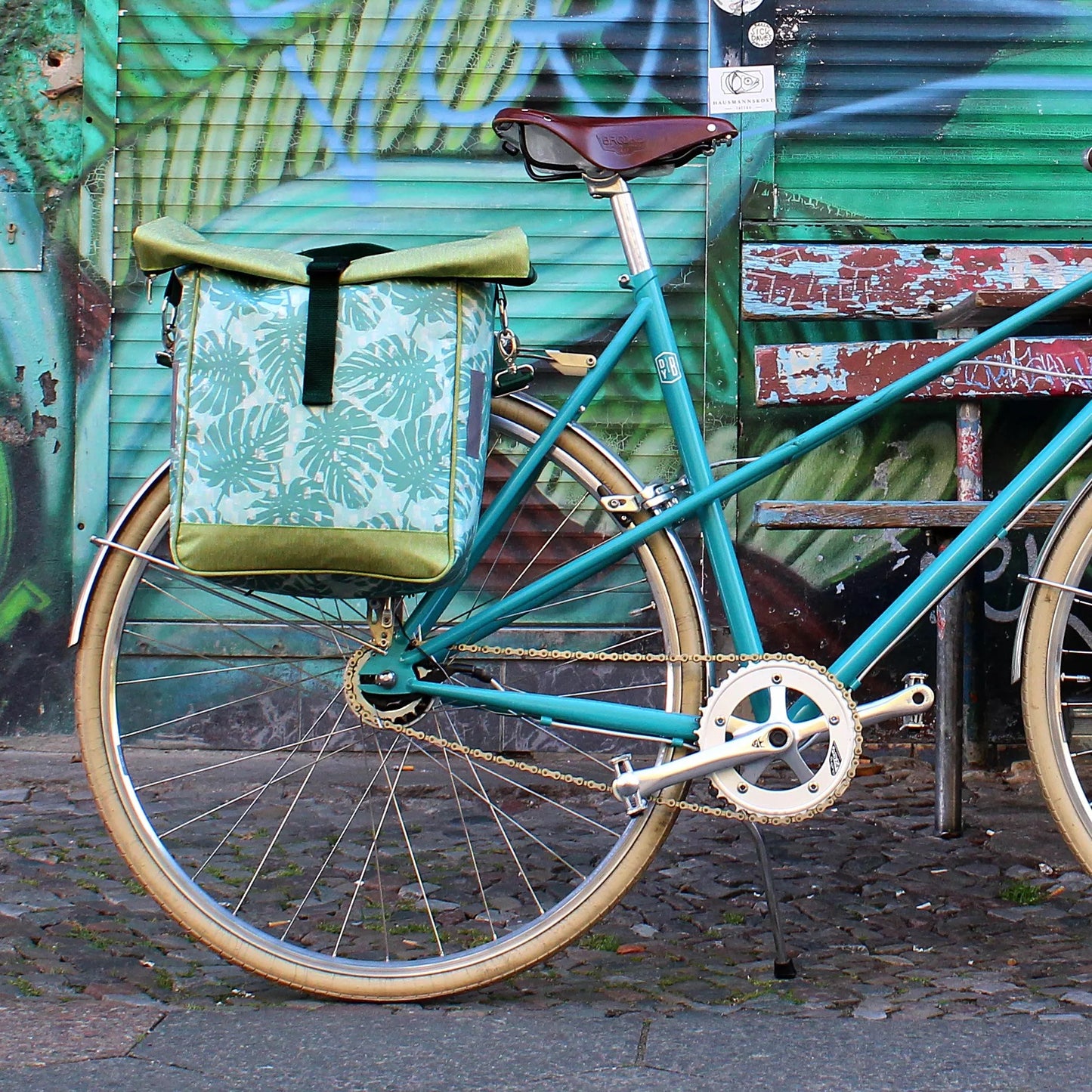 IKURI Fahrradtasche Monstera