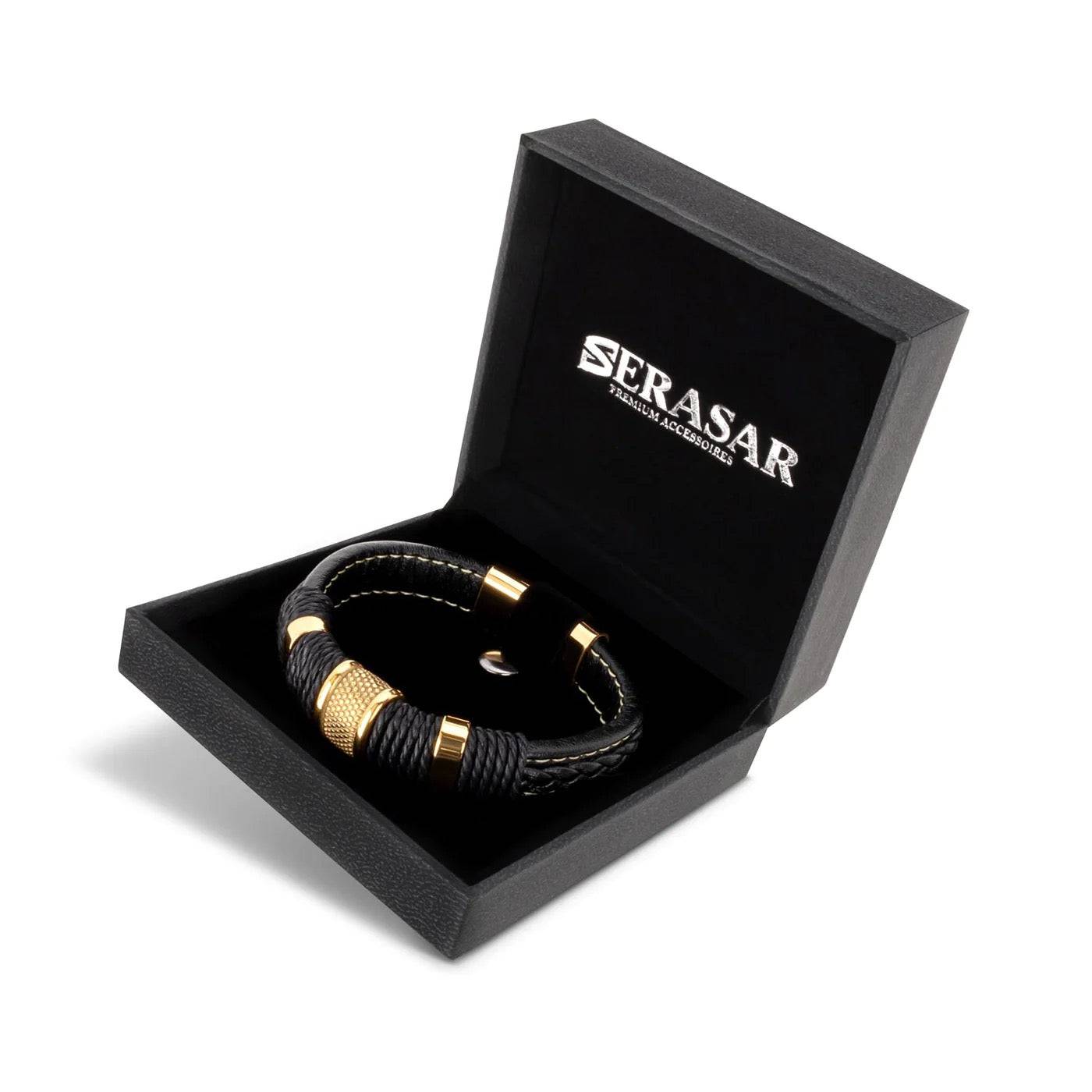 Lederarmband „Ring“ - entdecke das ideale Accessoire um Dein Outfit abzurunden - GOLD