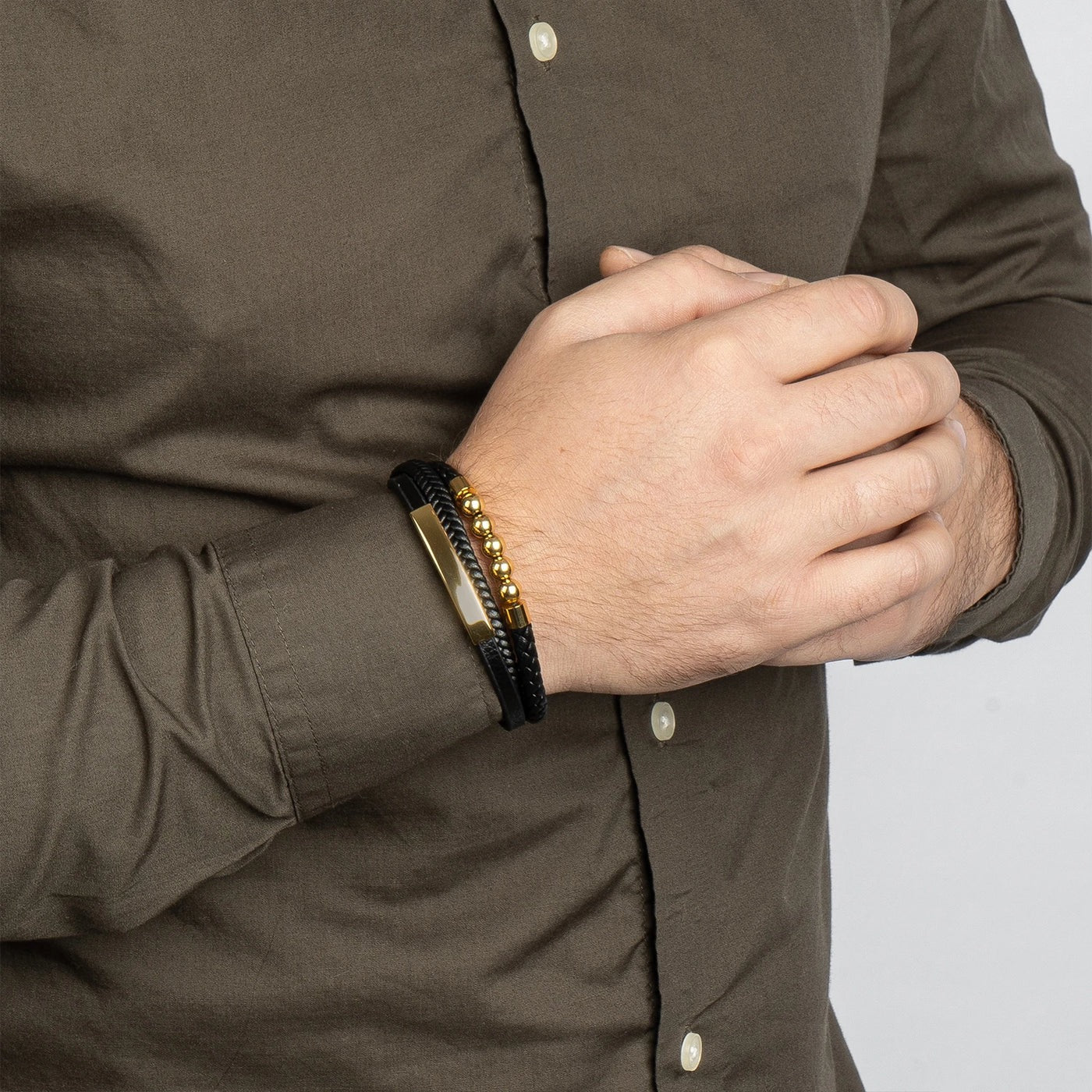 Lederarmband „Perle“ - außergewöhnliches Armband für Deinen Style- SILBER