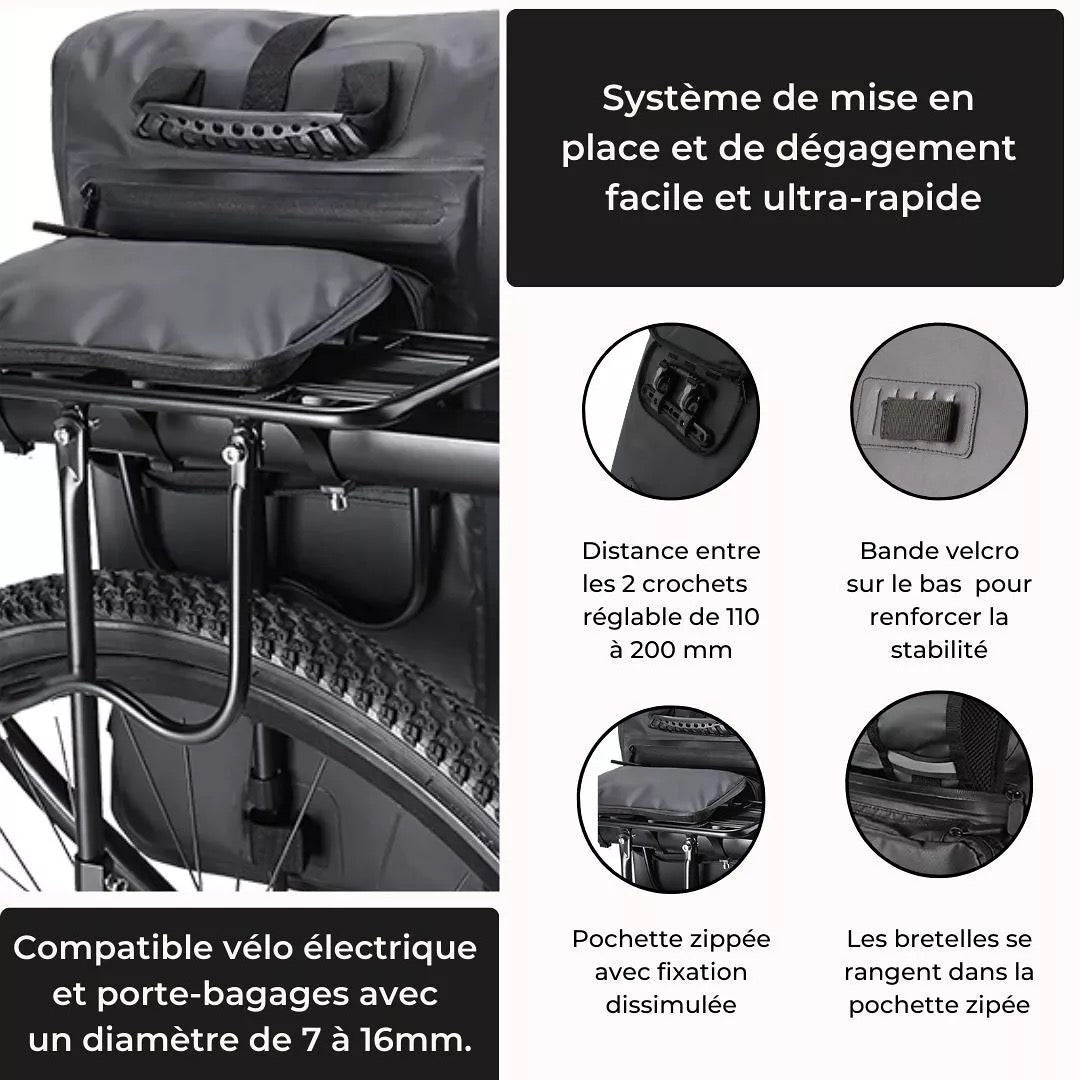 Badawin 4-in-1 Fahrradtasche Ali korallenrot