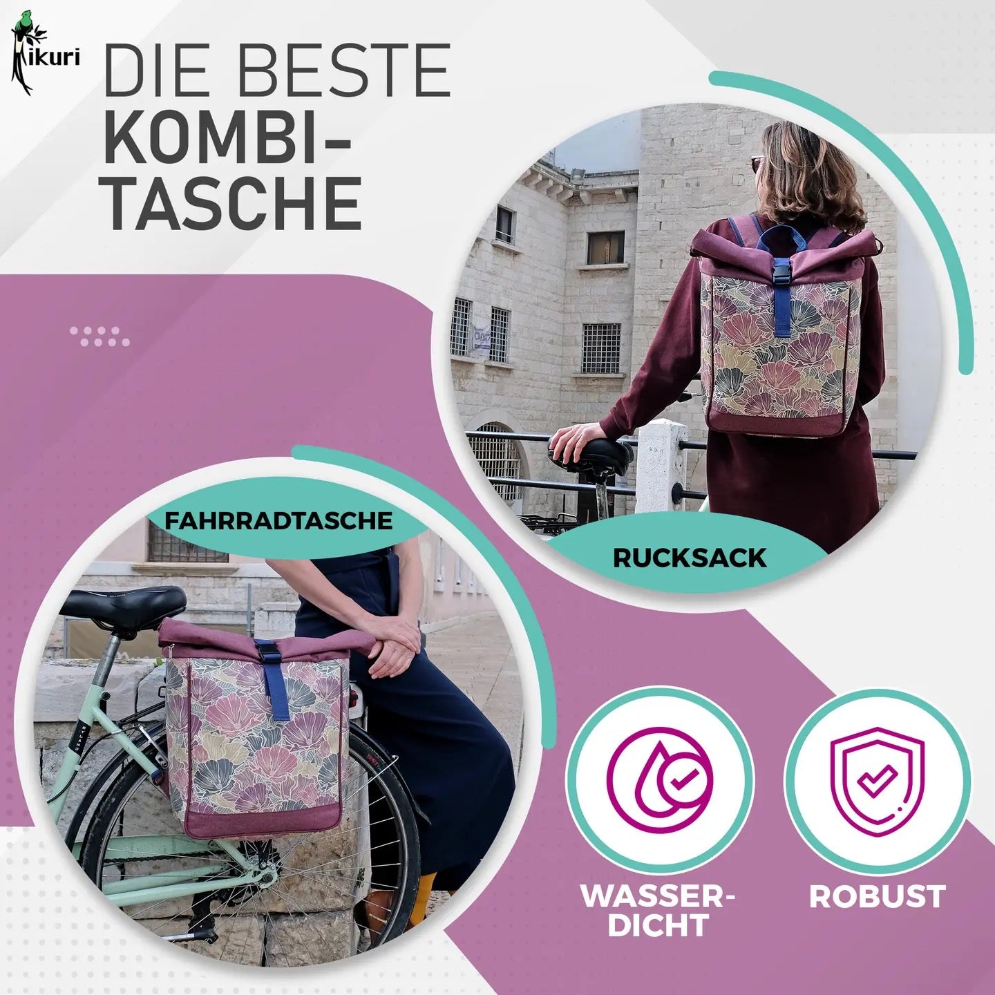 Kombi Fahrradtasche/Rucksack Veranillo