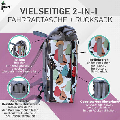 Kombi Fahrradtasche/Rucksack Peras