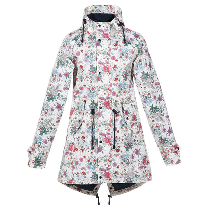 BMS HafenCity Coat SoftSkin Damen Regenmantel Blumenmuster All-Over-Print – BMS Hamburg | HOLE-X
