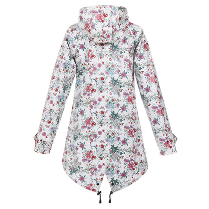 BMS HafenCity Coat SoftSkin Damen Regenmantel Blumenmuster All-Over-Print – BMS Hamburg | HOLE-X