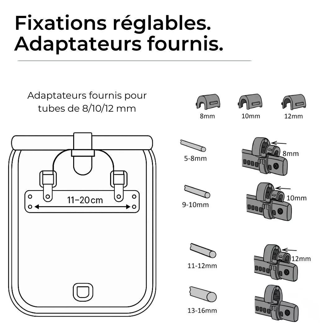 2-in-1 Fahrradtasche Ali Grün