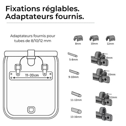 2-in-1 Fahrradtasche Ali Grün