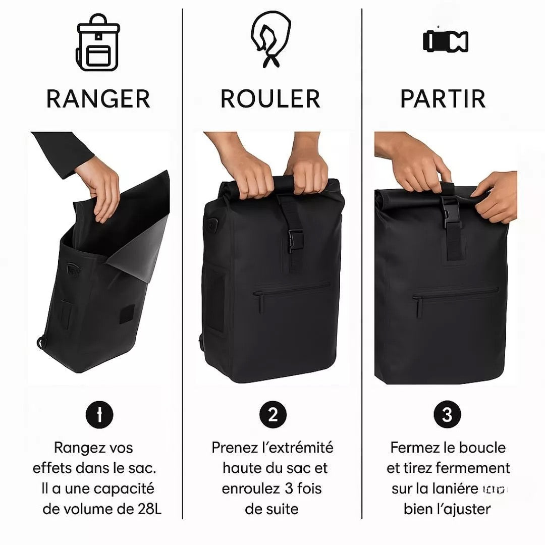 2-in-1 Fahrradtasche Ali Grün