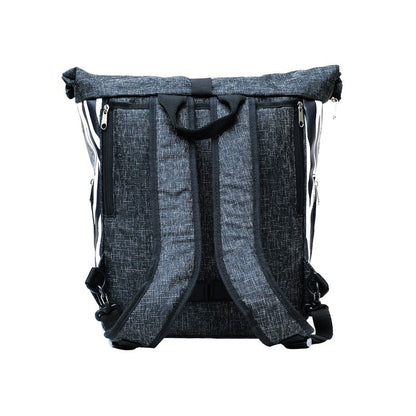 IKURI Kombi Fahrradtasche Rucksack Zebra – wasserdicht, 13–21 l, Klickfix, handgefertigt