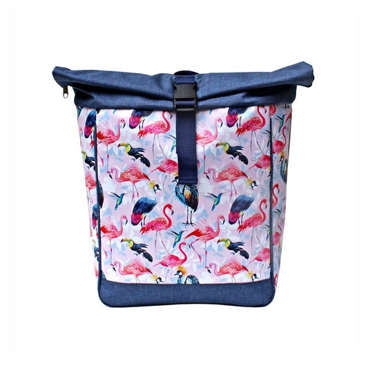 IKURI Kombi Fahrradtasche Rucksack Pajaros – wasserdicht, 13–21 l, Klickfix, handgefertigt