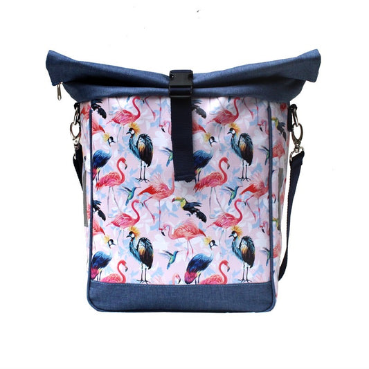 IKURI Fahrradtasche Pajaros – einseitig, wasserdicht, 13–21 l, Klickfix, handgefertigt