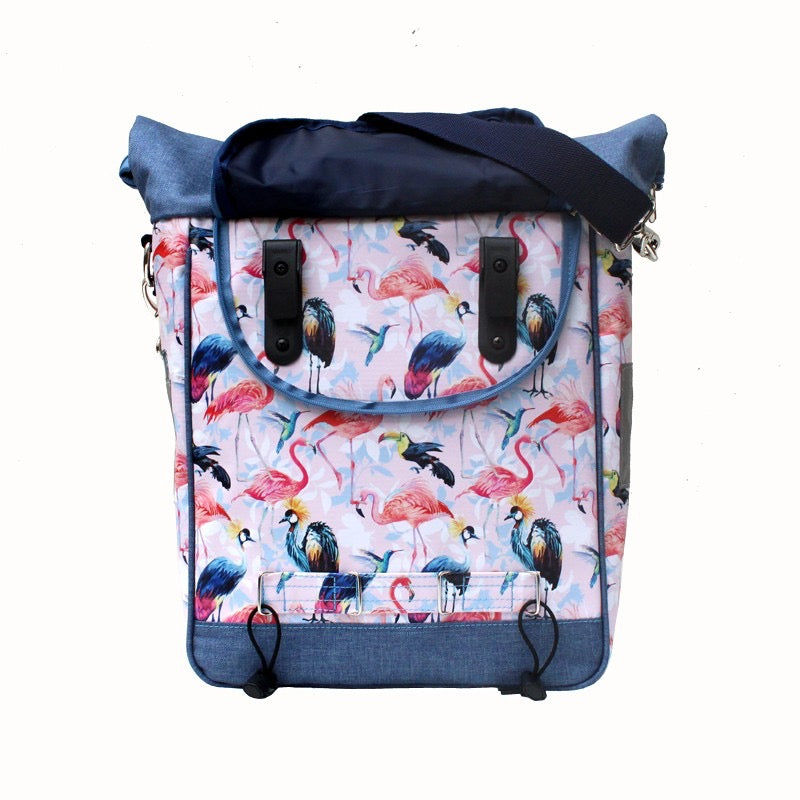 IKURI Fahrradtasche Pajaros – einseitig, wasserdicht, 13–21 l, Klickfix, handgefertigt